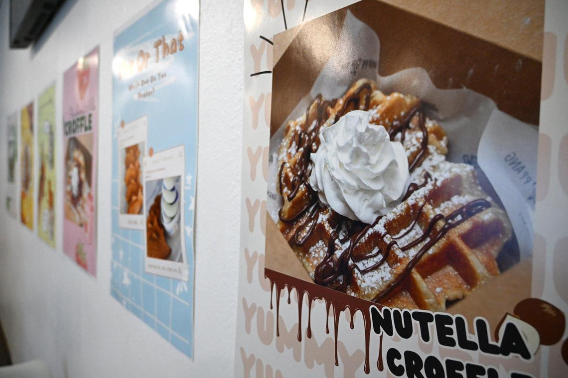 Sophea and David Thach have opened Sweet Ppang offering soft serve, fish-shaped Taiyaki filled with colorful flavored custard, boba drinks and more. Photographed Tuesday, Nov. 12, 2024 in Fresno.