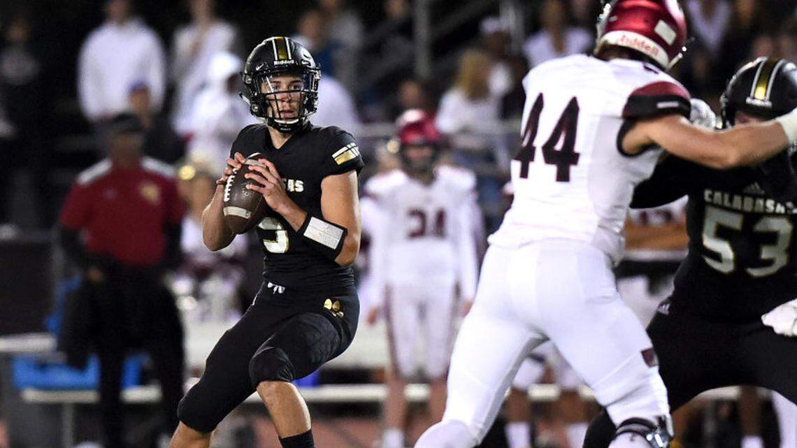 Calabasas quarterback Jaden Casey is a Fresno State commit who picked up an offer from Alabama on Wednesday, March 20, 2019. He reaffirms his commitment to the Bulldogs for the 2020 class.