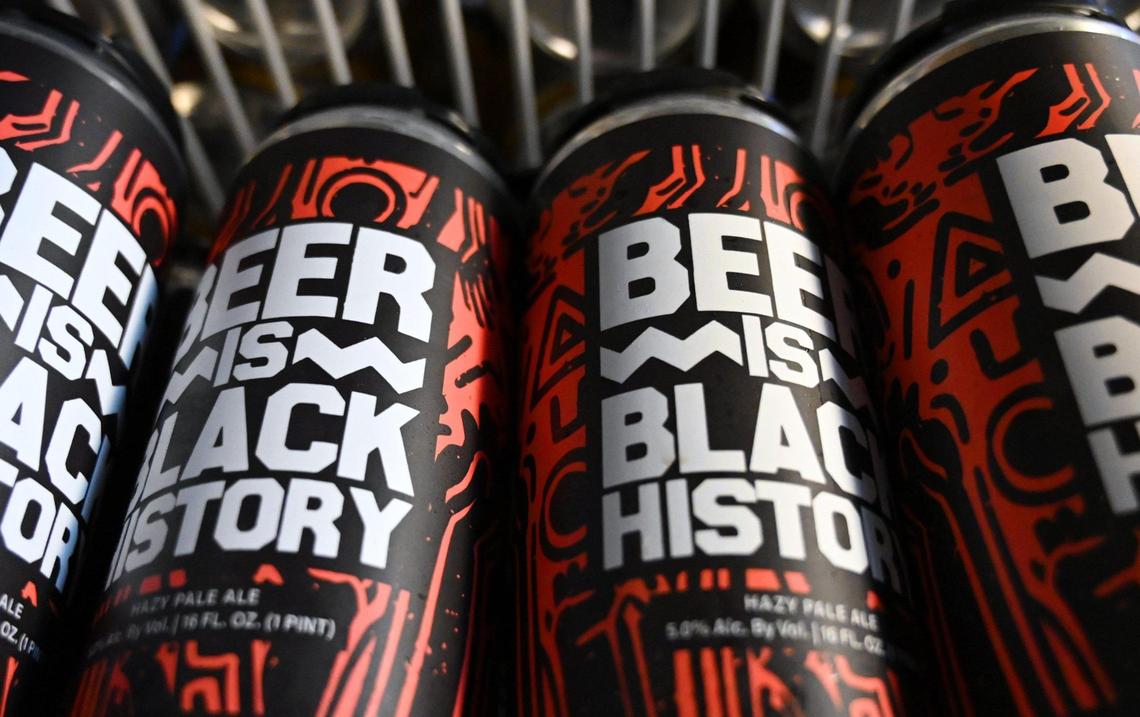 Full Circle Brewery’s hazy pale ale is a collaboration with Oak Park Brewing Co. in Sacramento, shown Saturday, Feb 4, 2023 in Fresno.