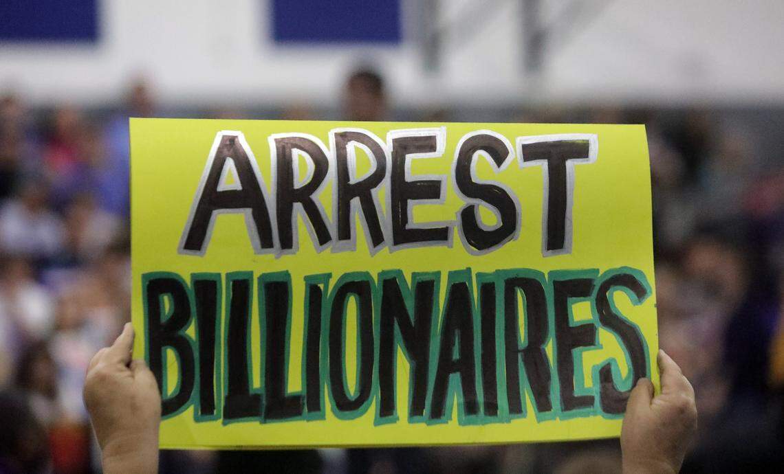 About 1,000 people showed up for the Benefits Over Billionaires town hall organized by Rep. Ro Khanna, D-Santa Clara, at the Martin Luther King Jr. Community Center in Bakersfield on March 23, 2025.