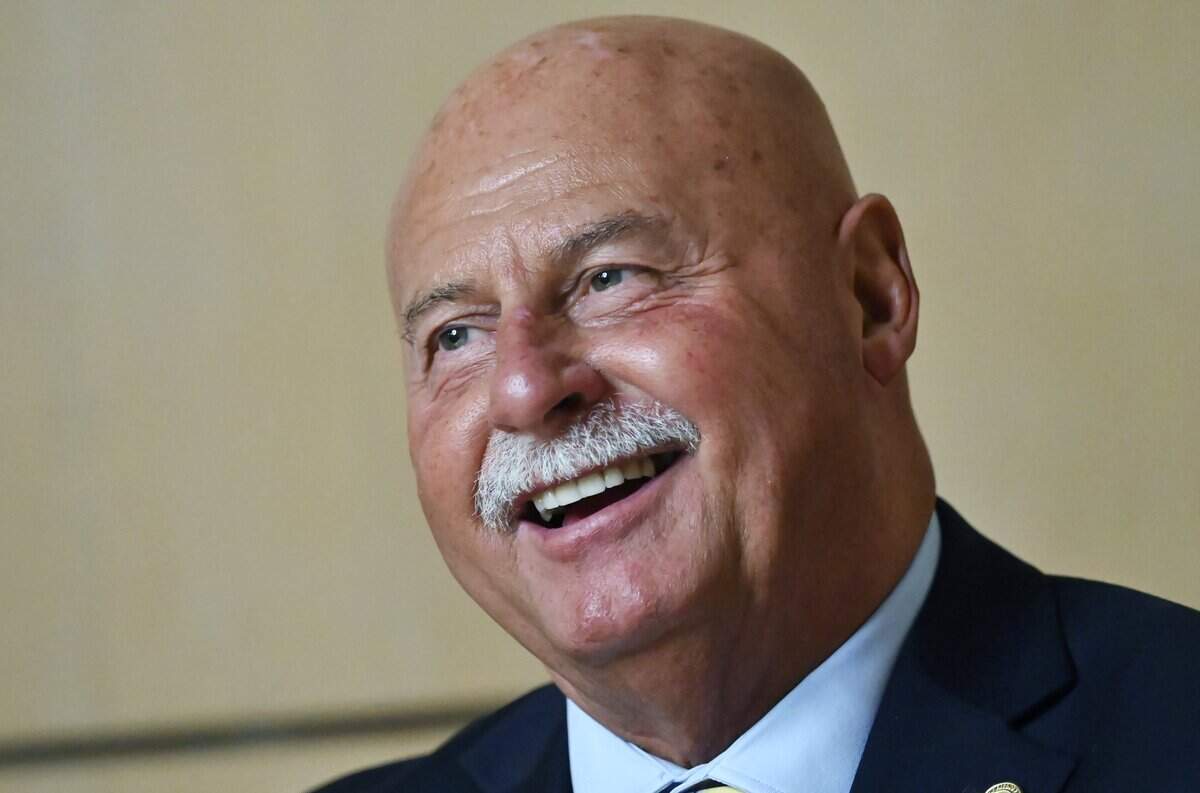 Fresno mayor Jerry Dyer addresses a wide range of topics during a Q&A session with Bee reporter Melissa Montalvo Monday, Feb. 9, 2026 at City Hall in Fresno.
