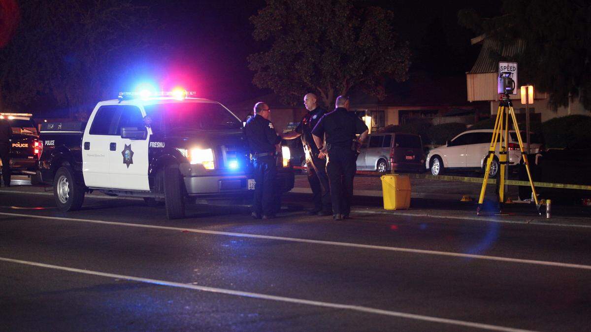 A man was killed in a hit-and-run Friday night near First Street and Ashlan Avenue in central Fresno.
