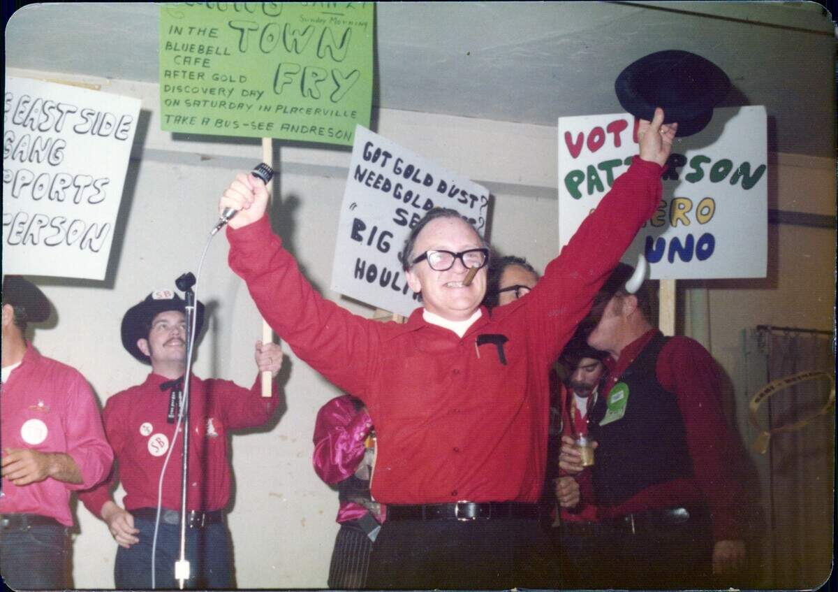 William “Bill” Patterson during an E Clampus Vitus election campaign.
