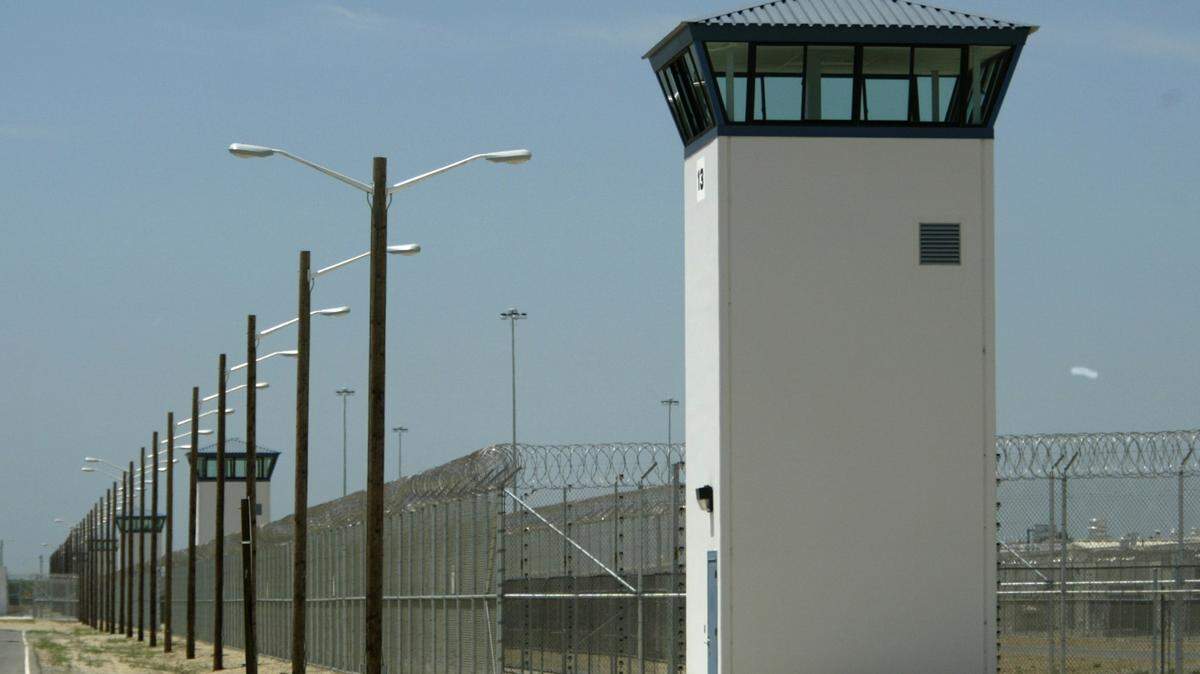 A drone carrying packages with cellphones inside flew over the fencing at Kern Valley State Prison before crashing within the Delano facility this summer.