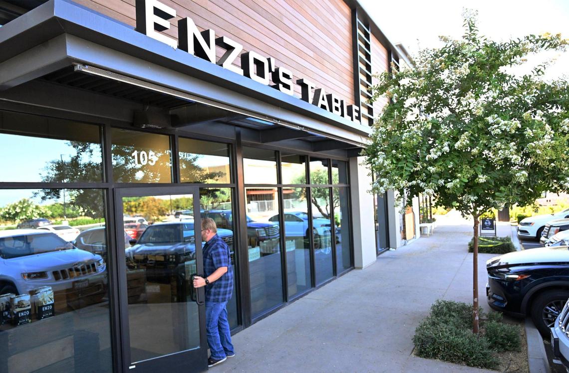 Enzo’s Table has moved across the street to The Row, a new development at the northwest corner of Willow and Shepherd avenue. Photographed Wednesday, July 12, 2023 in Fresno.