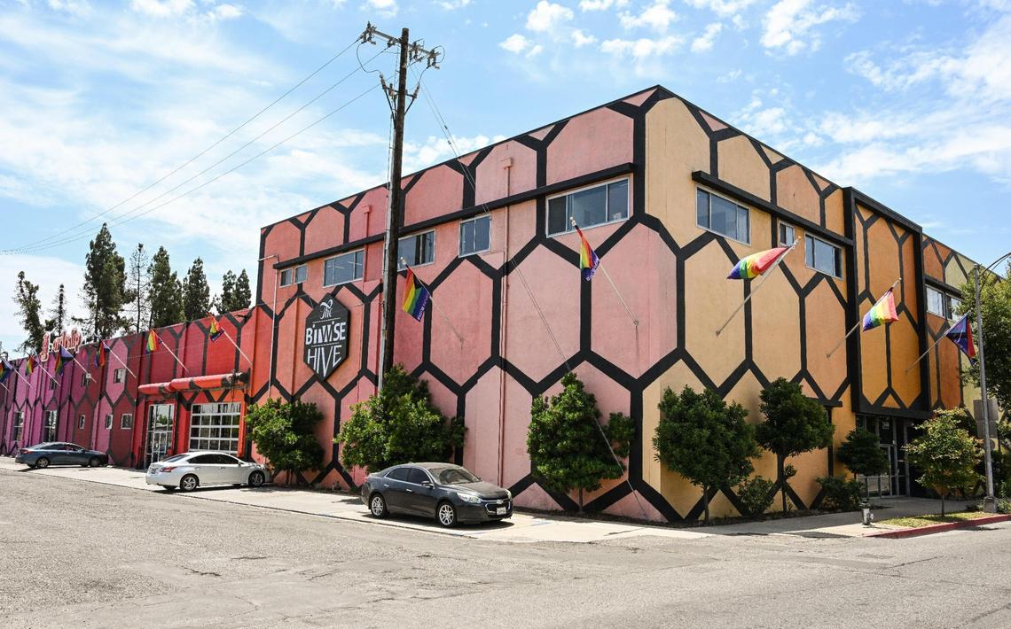 The Bitwise Hive building is located on Ventura Street near Highway 41 in downtown Fresno.