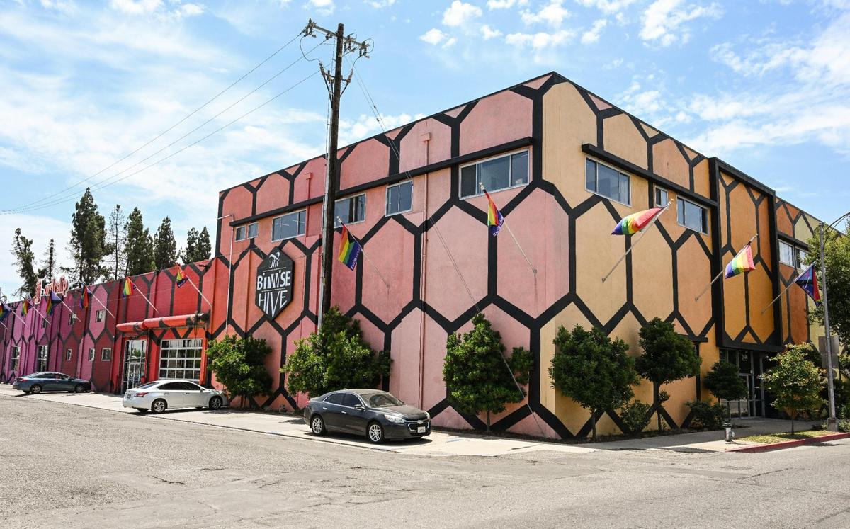 The Bitwise Hive building is located on Ventura Street near Highway 41 in downtown Fresno.