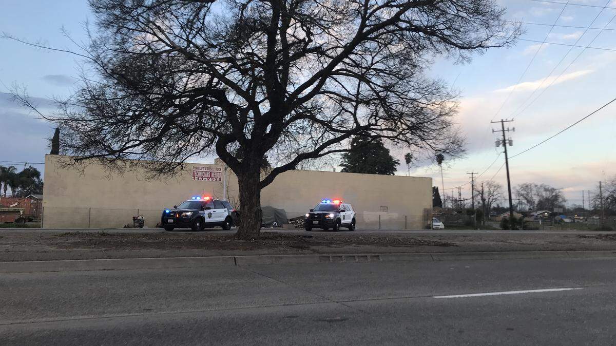 Police reported a woman was struck and seriously injured by a car on Golden State Boulevard, south of Ventura Avenue, early Friday, Feb. 21, 2020.