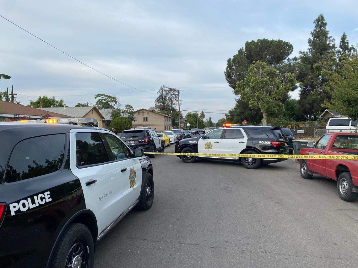 A man was in critical condition after he was shot by another man Thursday evening near the intersection of Clay and Fisher avenues in central Fresno.