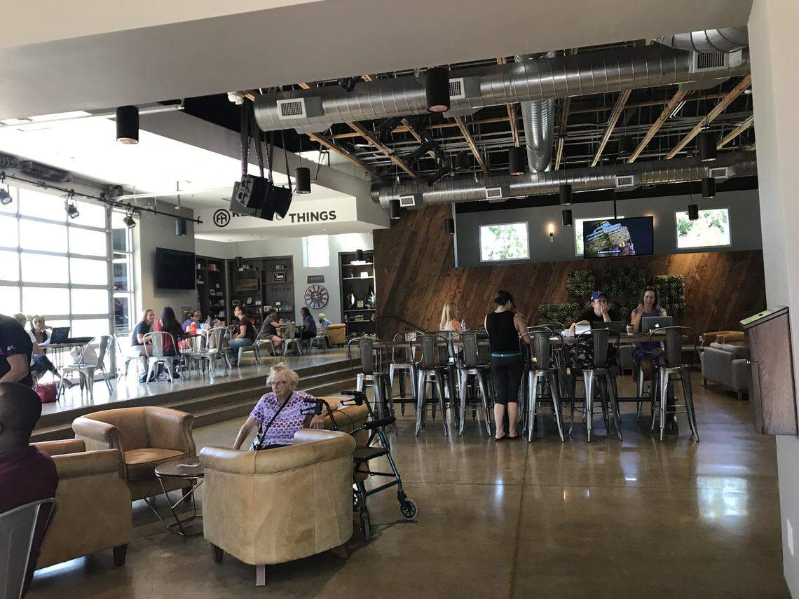 The Frappe House is a coffee shop on the grounds of a church in northeast Fresno.