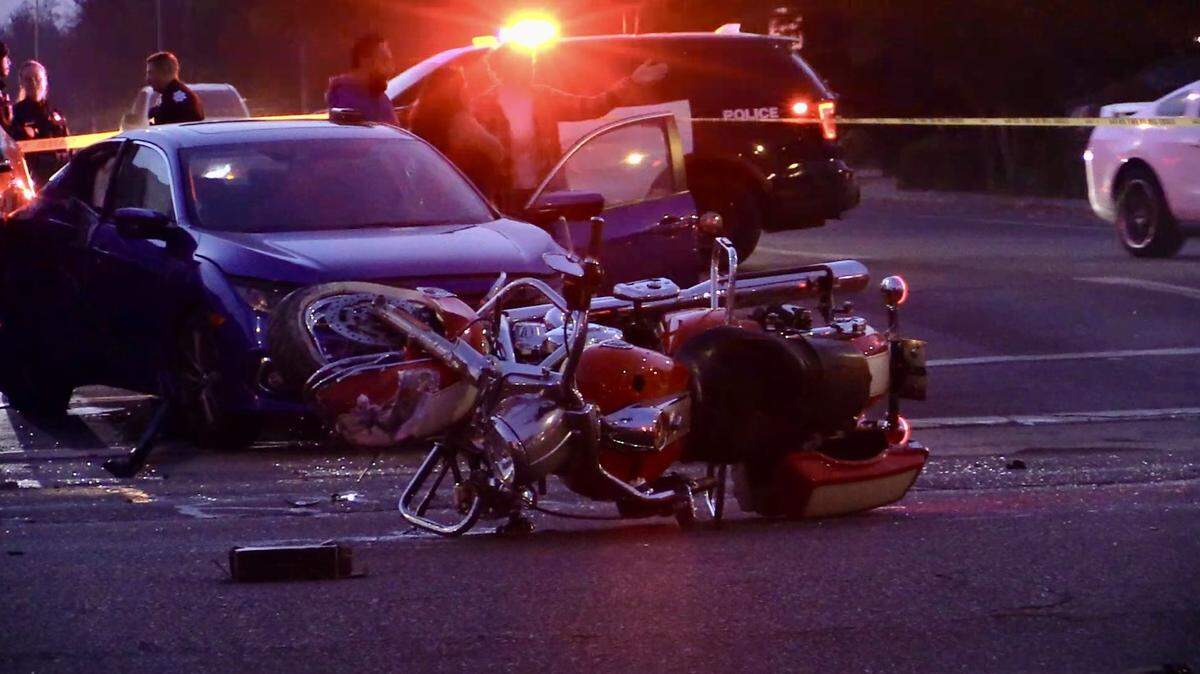 A man in his 60s was rushed to a local hospital following a crash in Fresno involving a motorcycle Thursday in northwest Fresno.