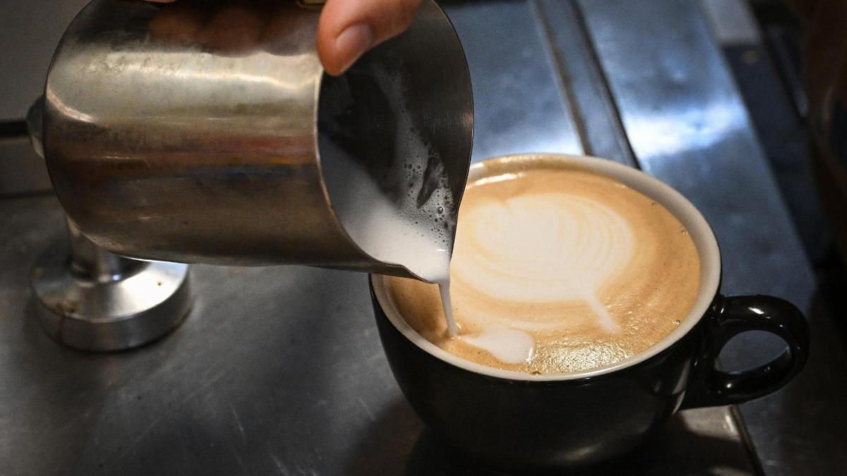 One of several Latin-inspired drinks is prepared at Mi Cafesito at its new location on Van Ness and Home avenues in the Tower District.