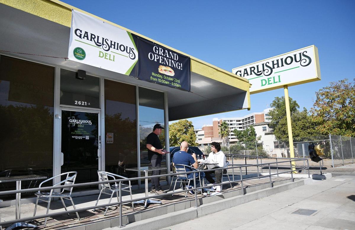 Garlish is the new freshly made condiment spread available at Karla and Jesse Lugo’s new Garlishious Deli, located on Fresno Street just north of Fresno City Hall. Photographed Saturday, Oct. 21, 2023 in Fresno.