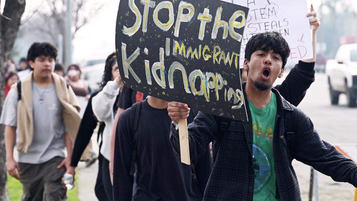 Fresno high school students walk out of campuses in second day of protests