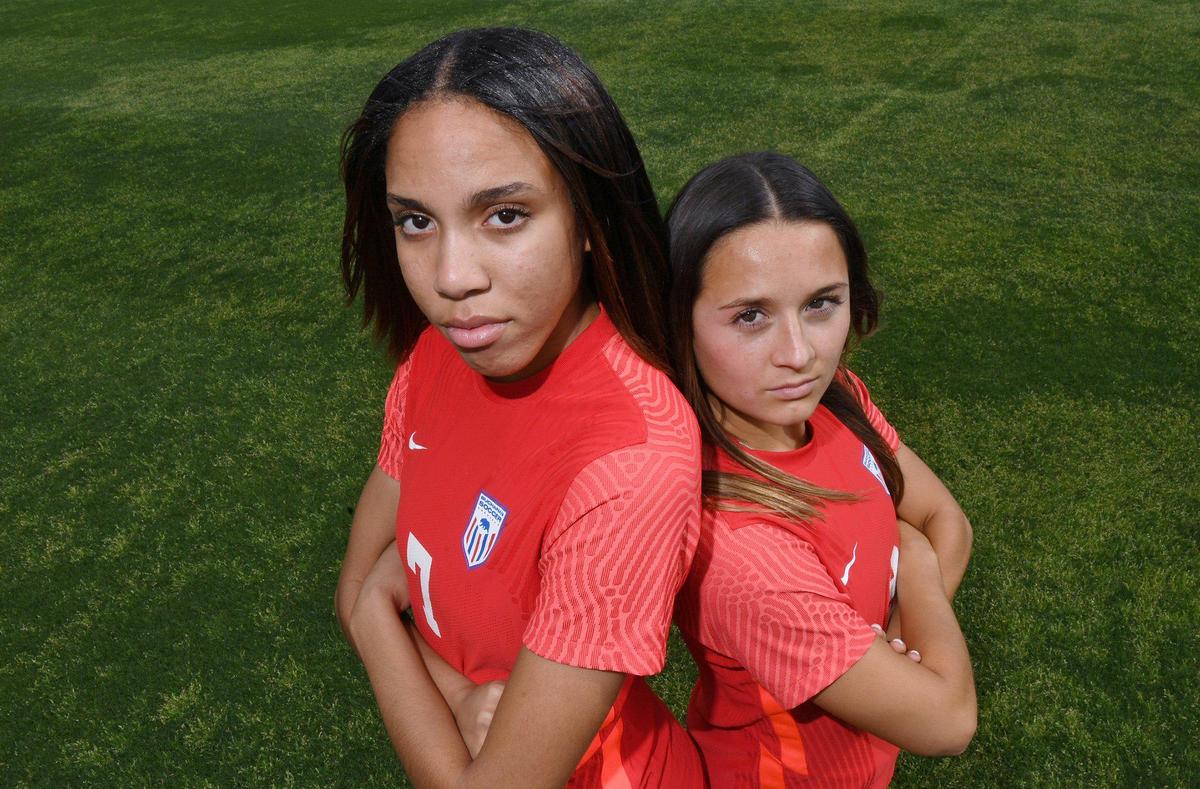 The Bee’s co-Soccer Players of the Year are Buchanan’s Ciara Wilson, left, and Logan Nidy, right, who both led the way all season for the Buchanan High girls soccer team. Photographed Tuesday, March 29, 2022 in Clovis.