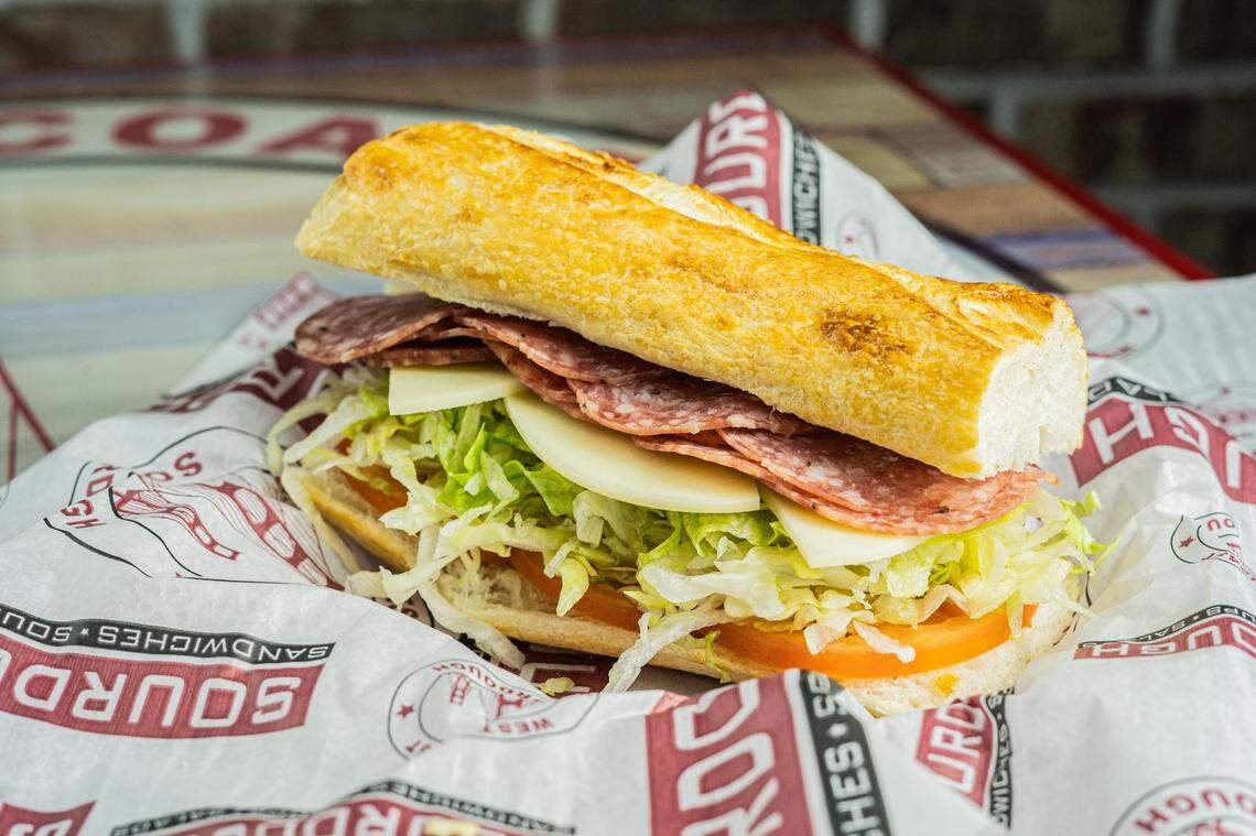 The salami sandwich is one of 20 sandwiches on the menu at West Coast Sourdough. The company’s newest location just opened in Clovis.