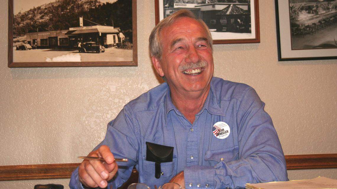 Tom Wheeler in 2006 after first winning the primary election for his seat as Madera County’s District 5 supervisor.