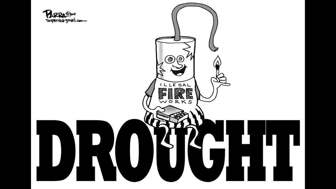 Fireworks in the drought is like lighting a fuse: SW Parra cartoon for June 27, 2021