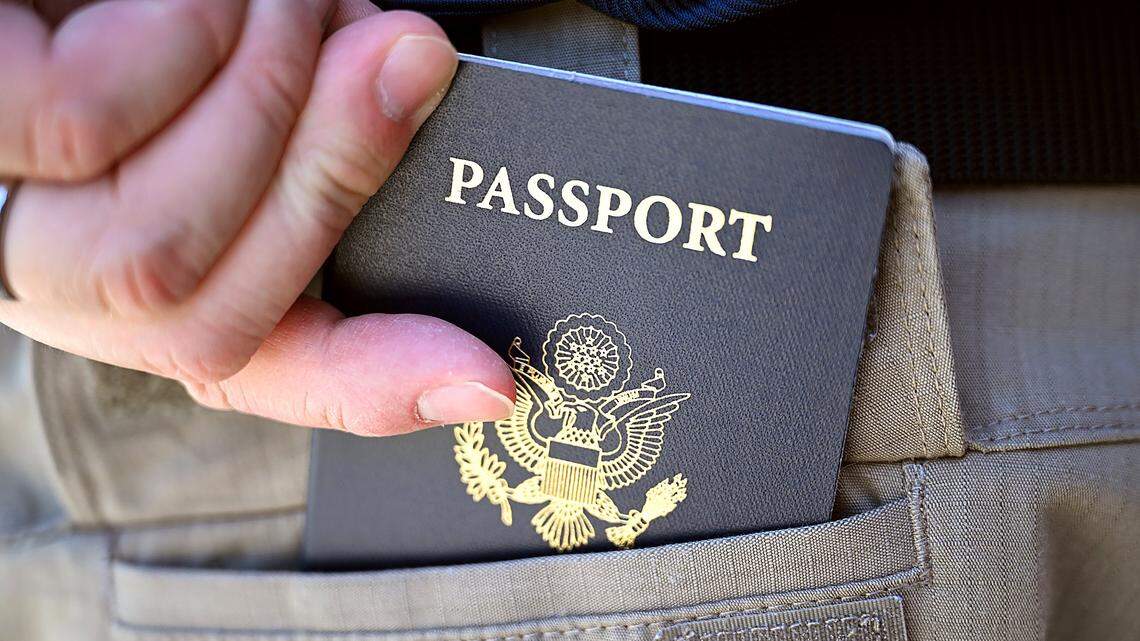 Some Californians are carrying their US passsports to avoid ICE profiling and reduce fear of deportation. Photographed Thursday, July 30, 2025 in downtown Fresno.