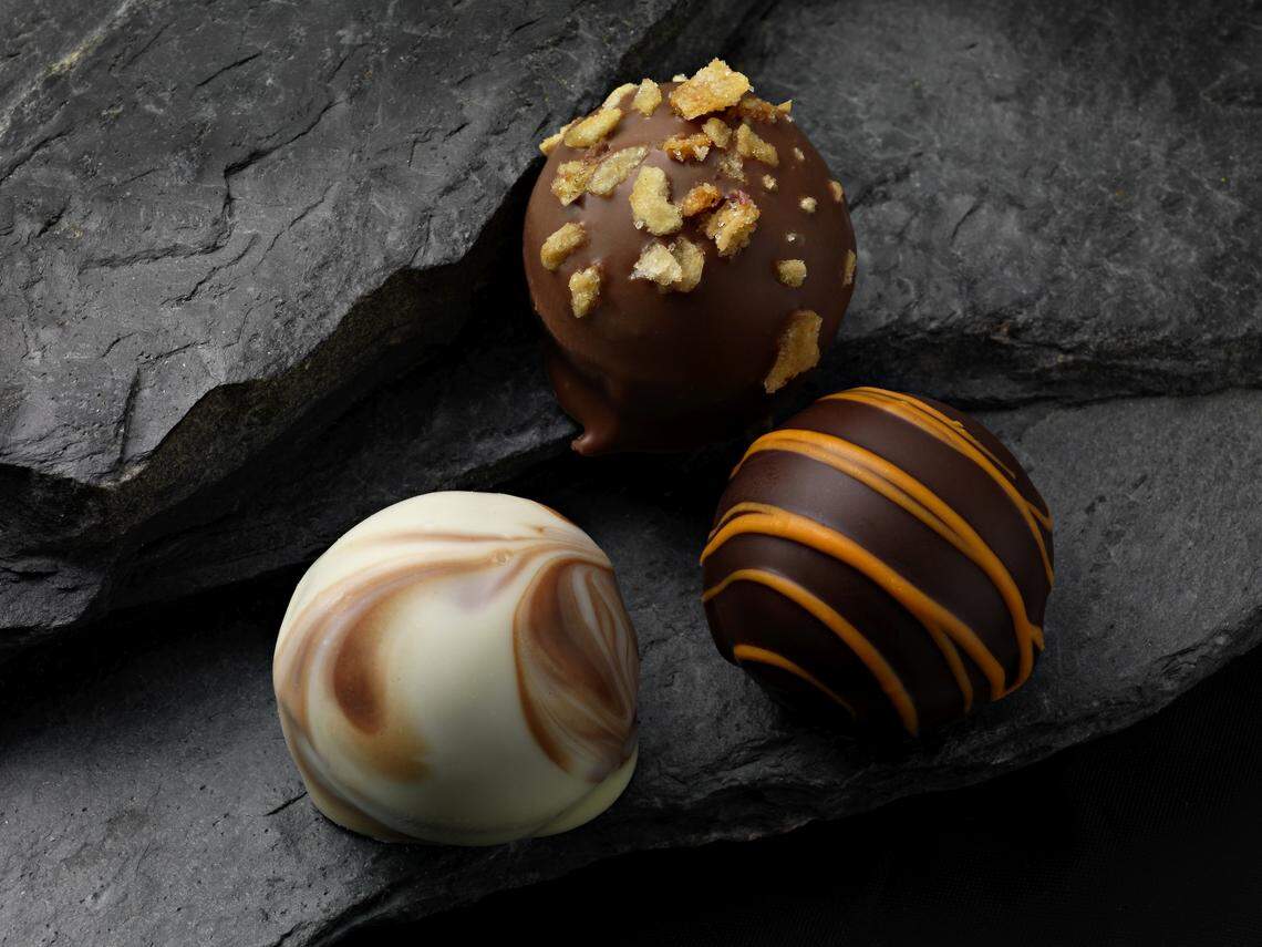 Truffles like these are for sale at Debbas Gourmet’s front office for the holidays.