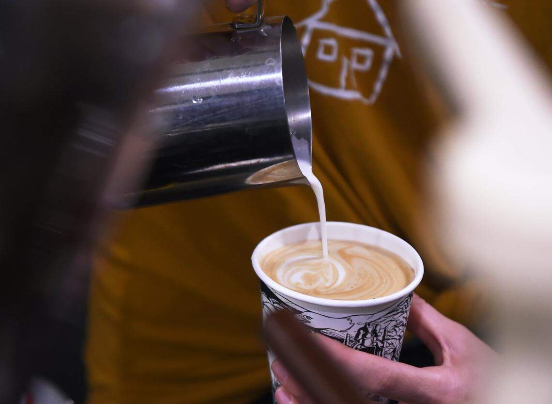Kuppa Joy serves drinks like this one in this Fresno Bee file photo from 2019. The locally owned coffee chain plans to open a new location near Highway 168 and Temperance Avenue.