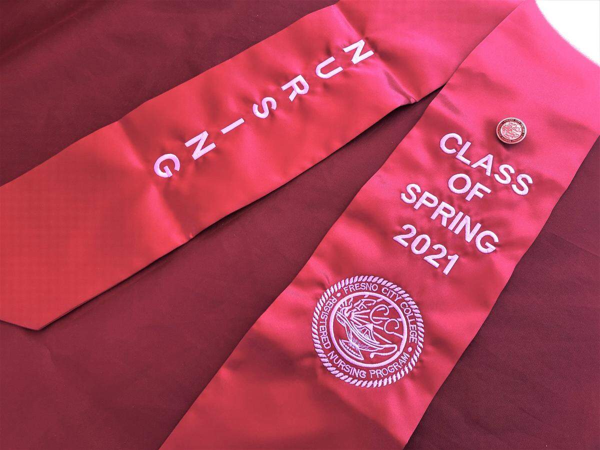Fresno City College Registered Nursing program held a drive-thru Class of Spring 2021 Nursing Pinning Ceremony at Fresno City College on Saturday, May 22.