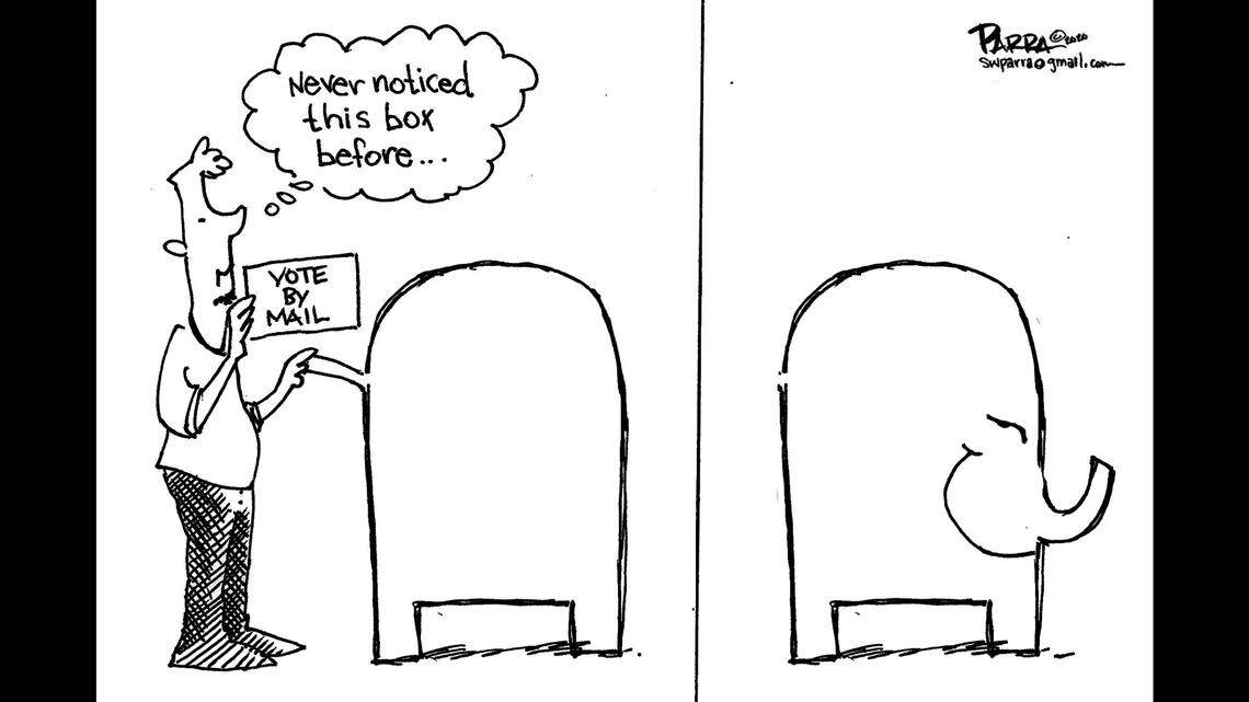 GOP ballot boxes: SW Parra editorial cartoon for Oct. 18, 2020