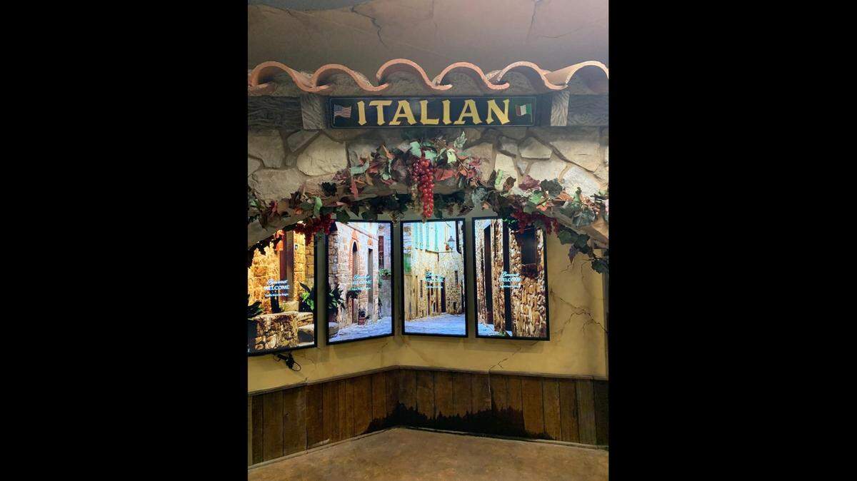 Here is part of the new Italian heritage exhibit at the Big Fresno Fairground.