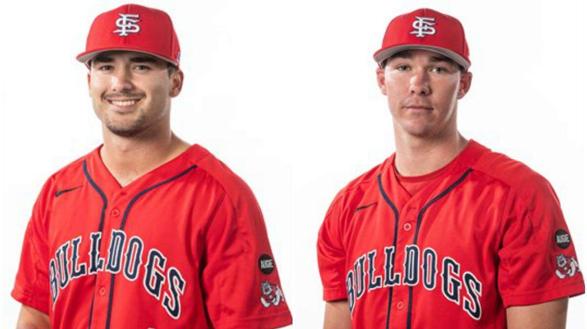 Seniors Zach Ashford, left, and McCarthy Tatum lead the Fresno State baseball team.