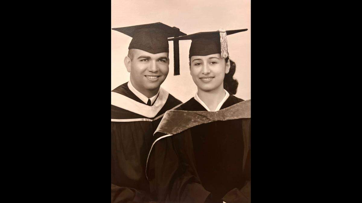 Richard Hovannisian and the woman who became his wife, Vartiter Hovannisian.