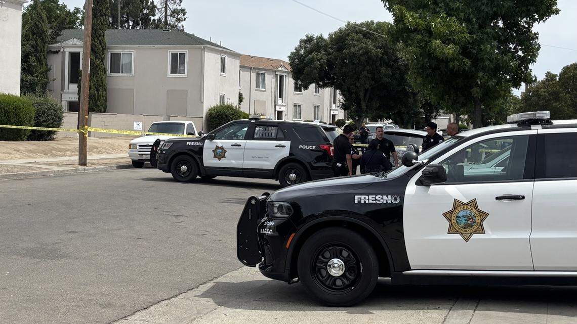 Three shooters accused of opening fire near Fresno apartments, police say