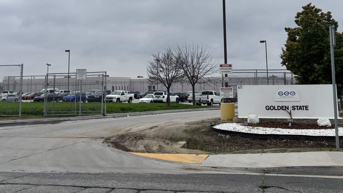 Golden State Annex immigration detention facility in McFarland, CA photographed on Sunday, Dec. 28, 2025.