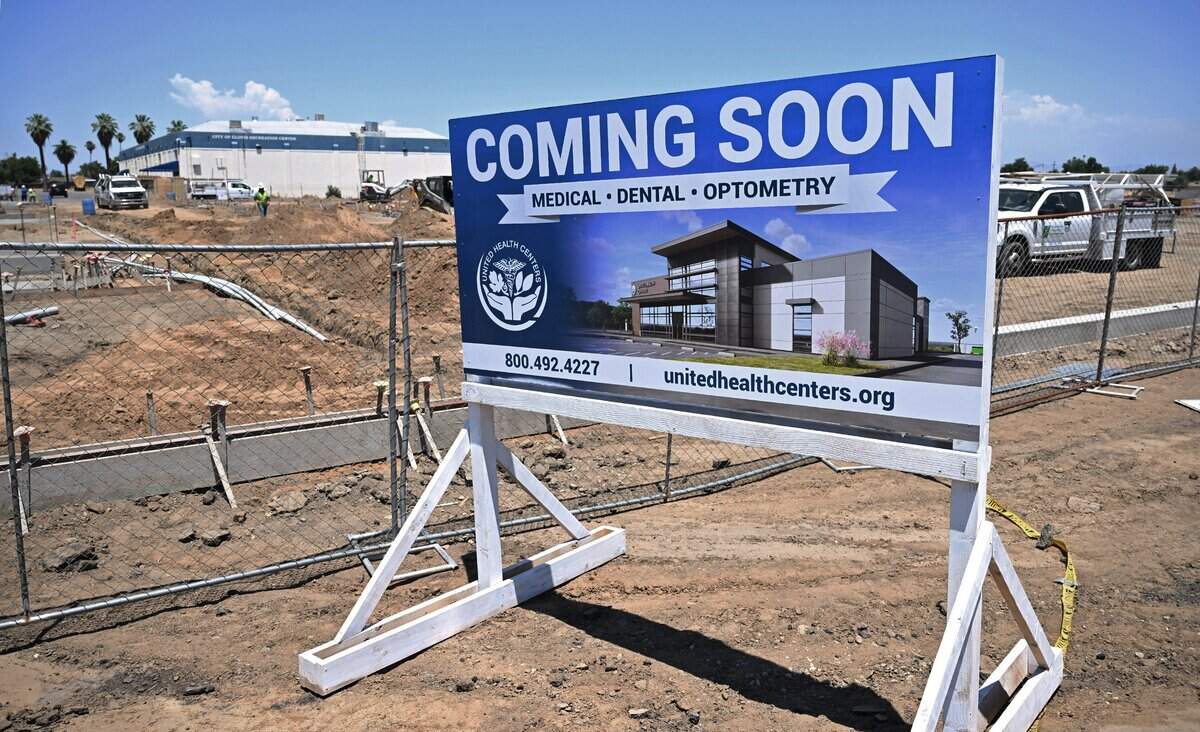 Construction is seen just south of the Clovis Recreation Center along Clovis Avenue at Dakota Avenue on Wednesday, June 17, 2026. A gas station and new United Health Center will reportedly be built.