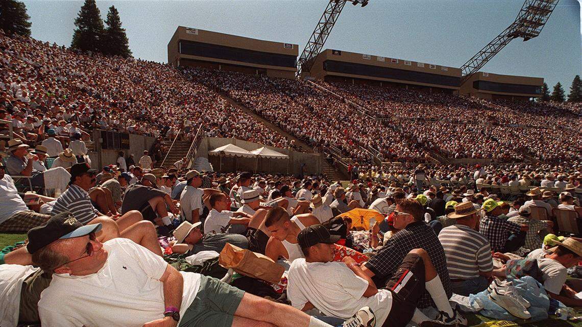 Bulldog Stadium on the Fresno State campus was filled to the brim on May 18, 1997, during the Promise Keepers event for the San Joaquin Valley. At the time, it was the largest outdoor revival in Valley history, surpassing Billy Graham crusades held at Ratcliffe Stadium in 1958 and 1962.