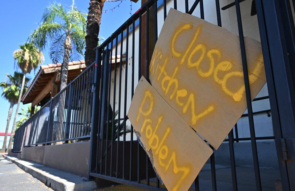 Javier’s Mexican Restaurant put up this sign in July 2024, but hasn’t reopened since.