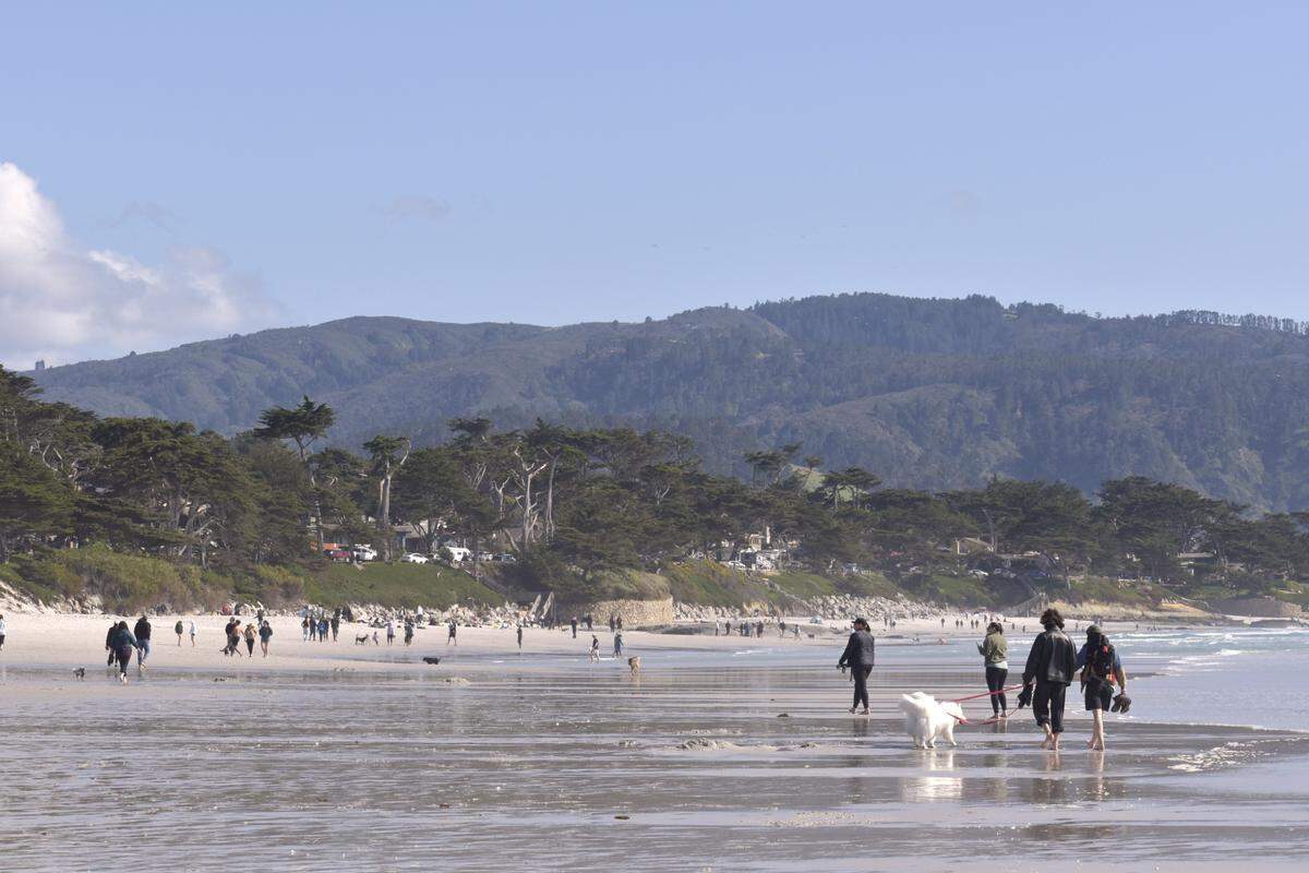 Carmel Beach in Monterey County “is renowned for its brilliant white sand beach,” according to the Carmel-By-The-Sea city website.