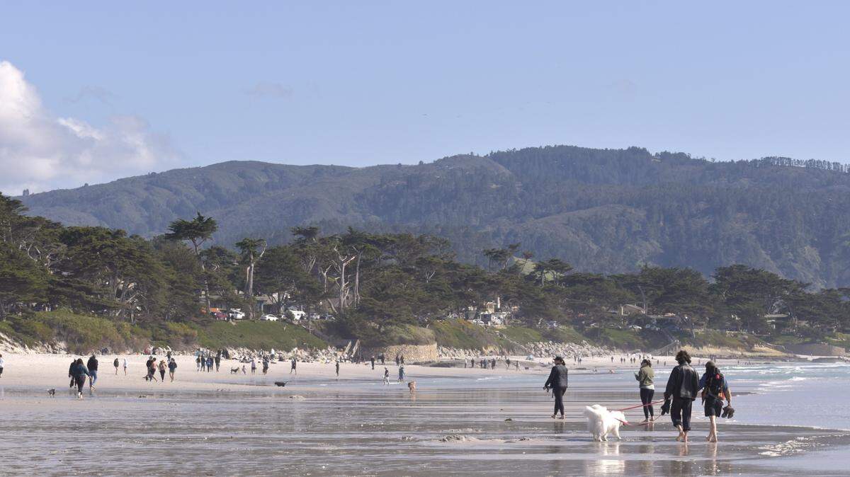 Carmel Beach in Monterey County “is renowned for its brilliant white sand beach,” according to the Carmel-By-The-Sea city website.