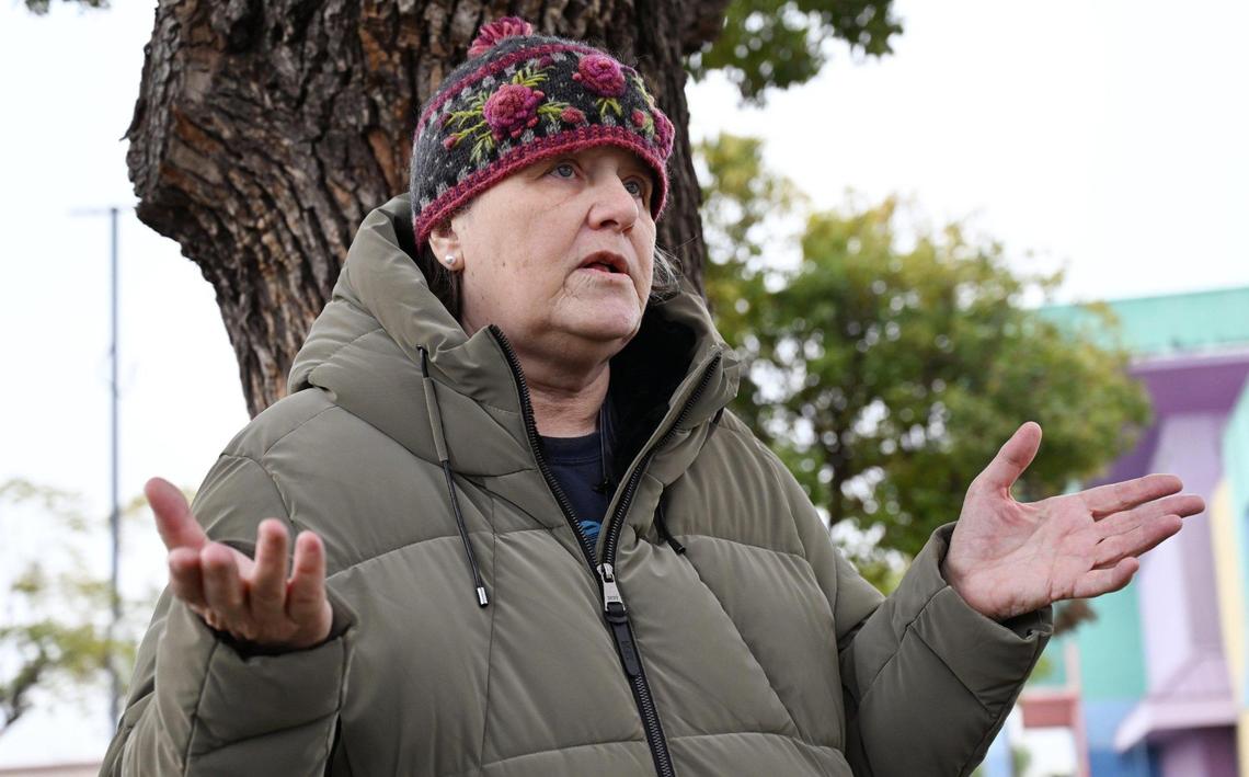 Michaela Bennett talks about being homeless in an interview Thursday, Dec. 19, 2024 in Fresno.