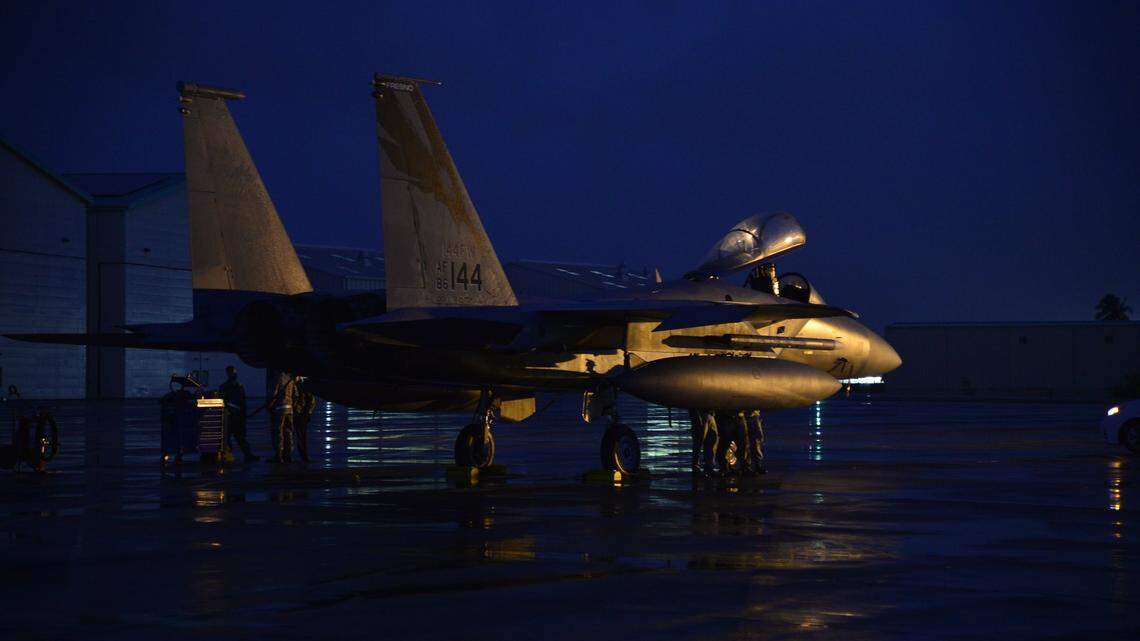 The 144th Fighter Wing was conducting night flying from the Fresno Yosemite International Airport and its training is scheduled to last through Friday.
