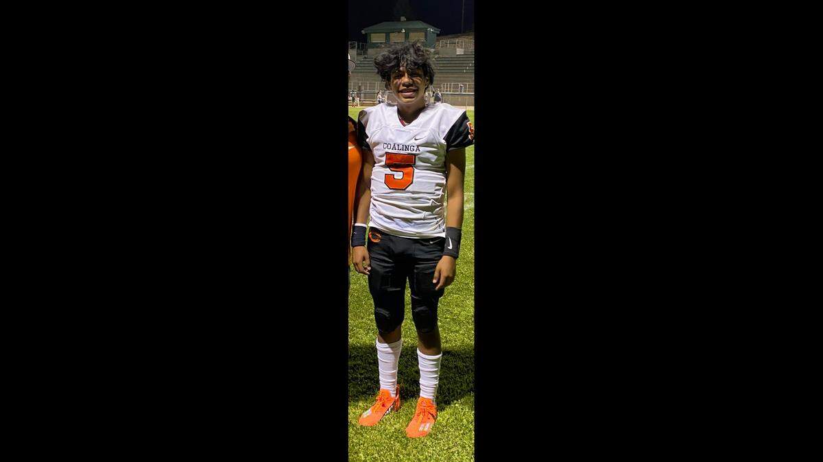 Noah Tasi of Coalinga is The Fresno Bee’s Player of the Week for Week 3.