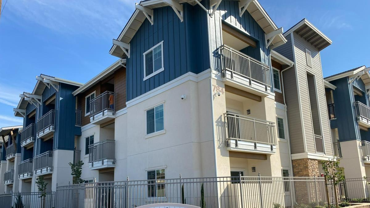 The 75-unit Butterfly Gardens supportive housing project in Clovis. It consists of one-bedroom, one-bath apartments that will be rented to homeless people and those with disabilities.