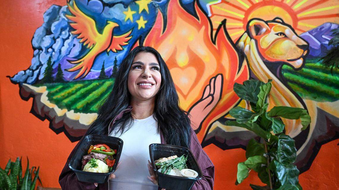 Enedina Neves, recently opened Fire Foods meal prep in Fresno's Chinatown. Her company offers pre-packaged, low-calorie, high-protein meals made fresh in town and available for pickup or delivery. 