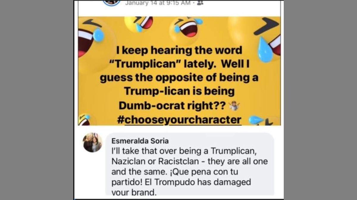 Fresno Councilmember Esmeralda Soria said Tuesday, Feb, 2, 2021, she was razzing a friend when she commented on Facebook last month comparing former President Donald Trump supporters to Nazis, but the post has drawn ire.&nbsp;