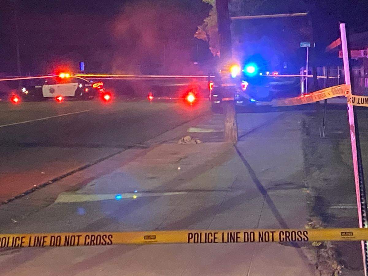 A man in his early 40s was shot and killed in central Fresno on Friday, April 1, 2022.