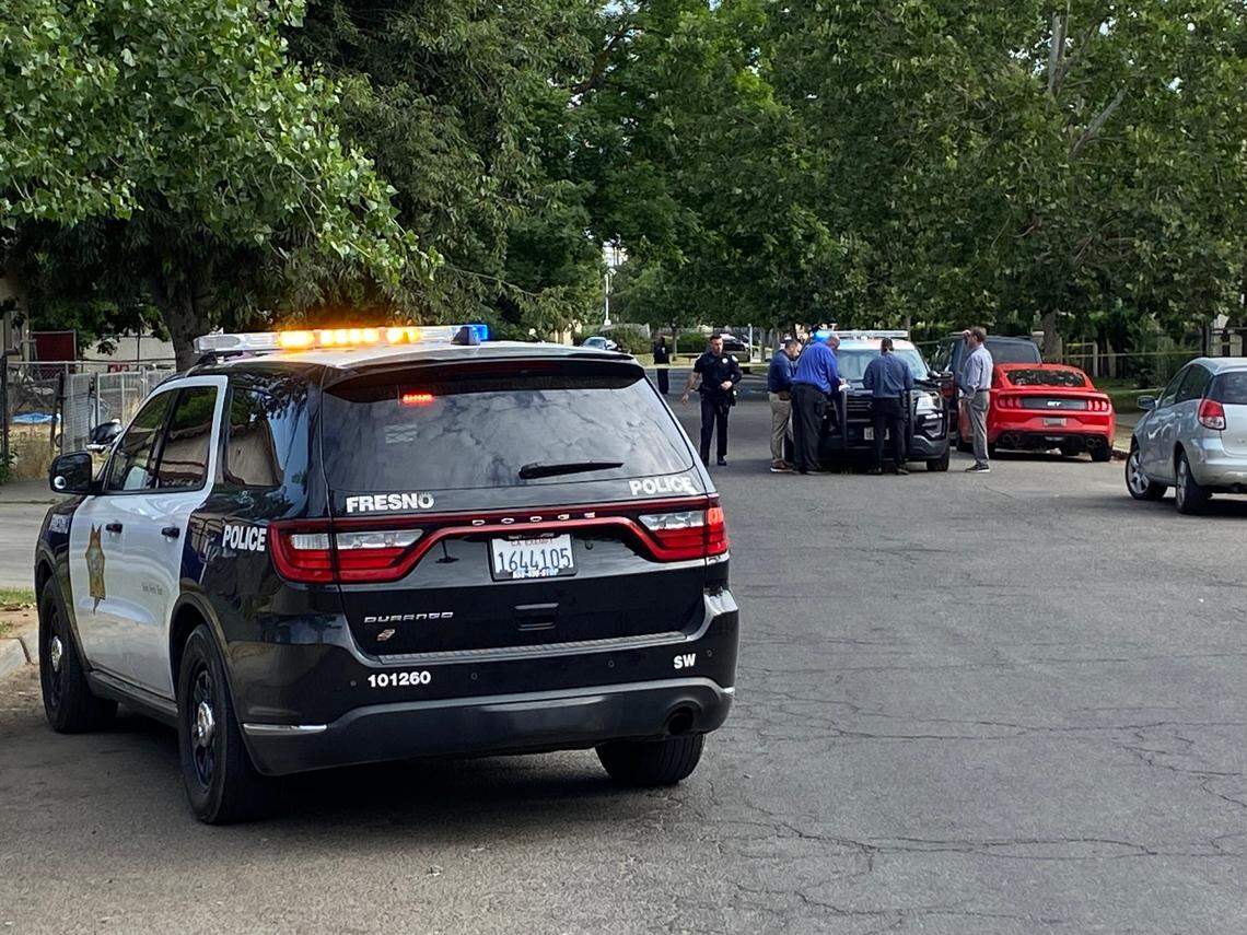 A man was killed and a woman shot in the head near Geneva and Lorena avenues Thursday, June 8, 2023, Fresno police said.