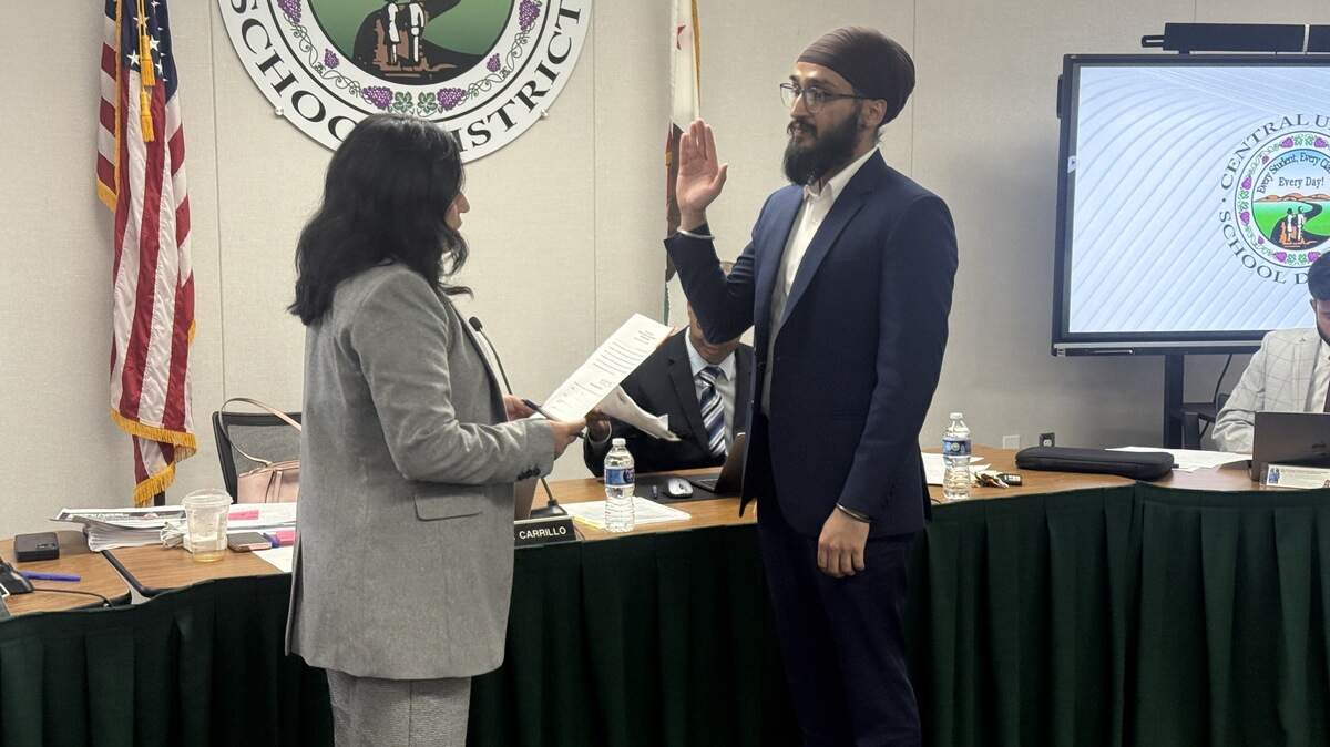 Central Unified School District Board appointed Hermanjot Singh to be the trustee to fill the Area 3 vacancy after former trustee Natalie Chavez moved out of the state and resigned in January 2026.