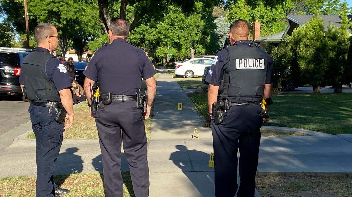 Fresno Police are investigating a shooting that occurred early Sunday, May 8, 2022, after an altercation at a house party in southeast Fresno.