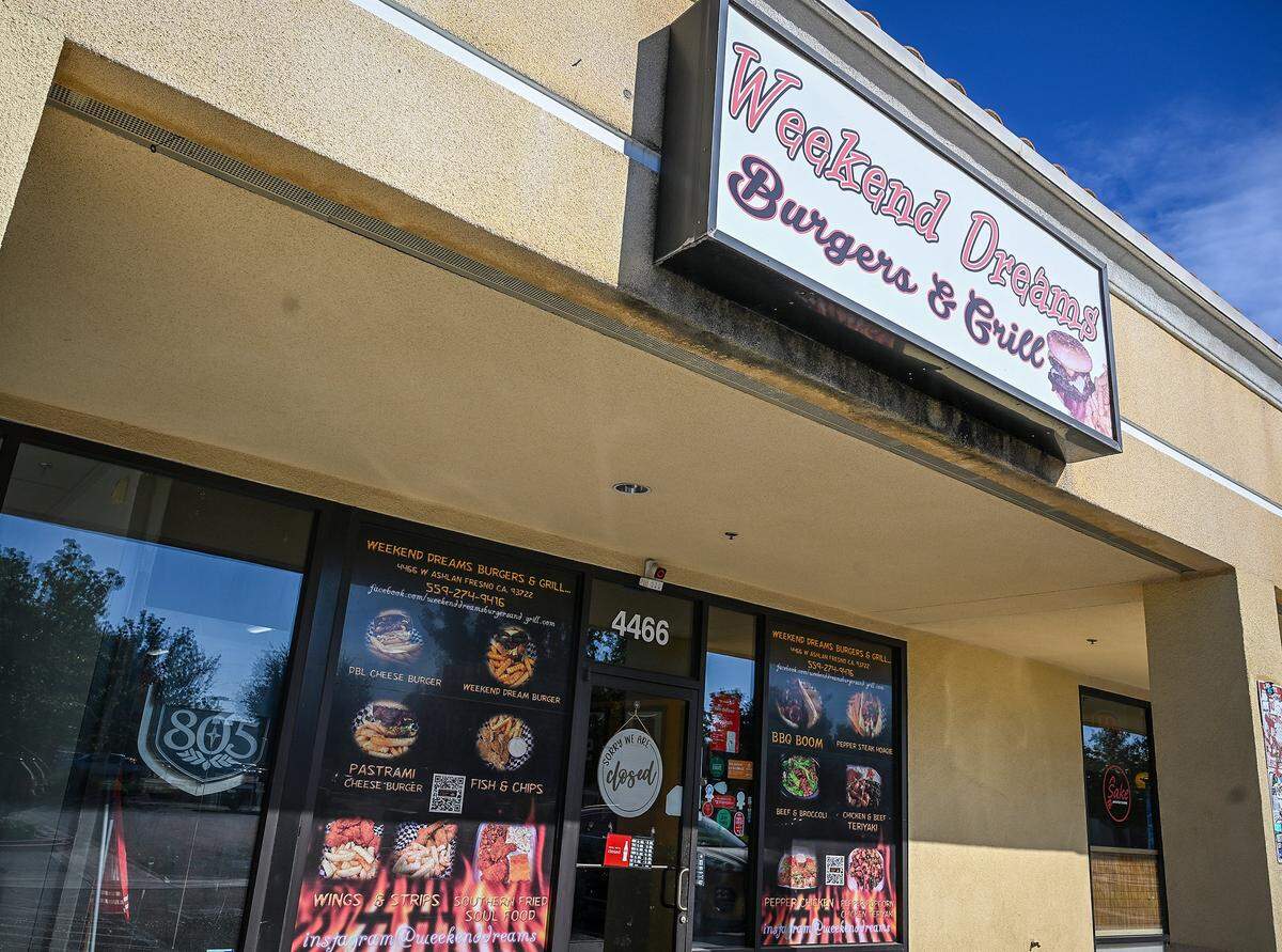 Weekend Dreams Burgers & Grill is a neighborhood restaurant in the Central East High School area on Fresno's west side celebrating 10 years of operation.