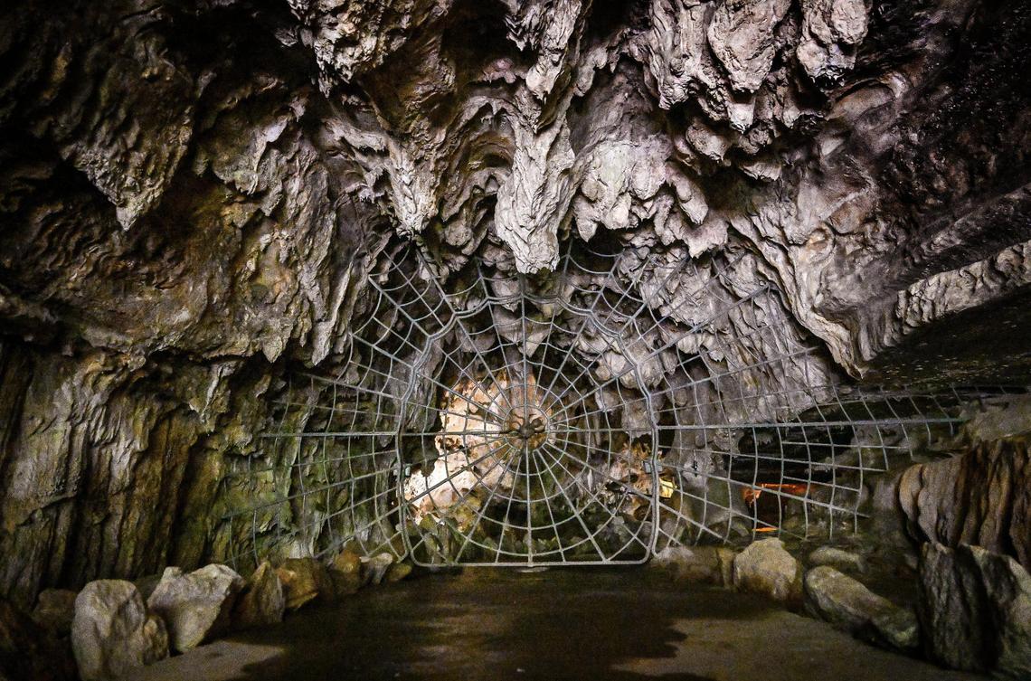 The famed spider web gate at the entrance to Crystal Cave will once again open for visitors following years of closure.