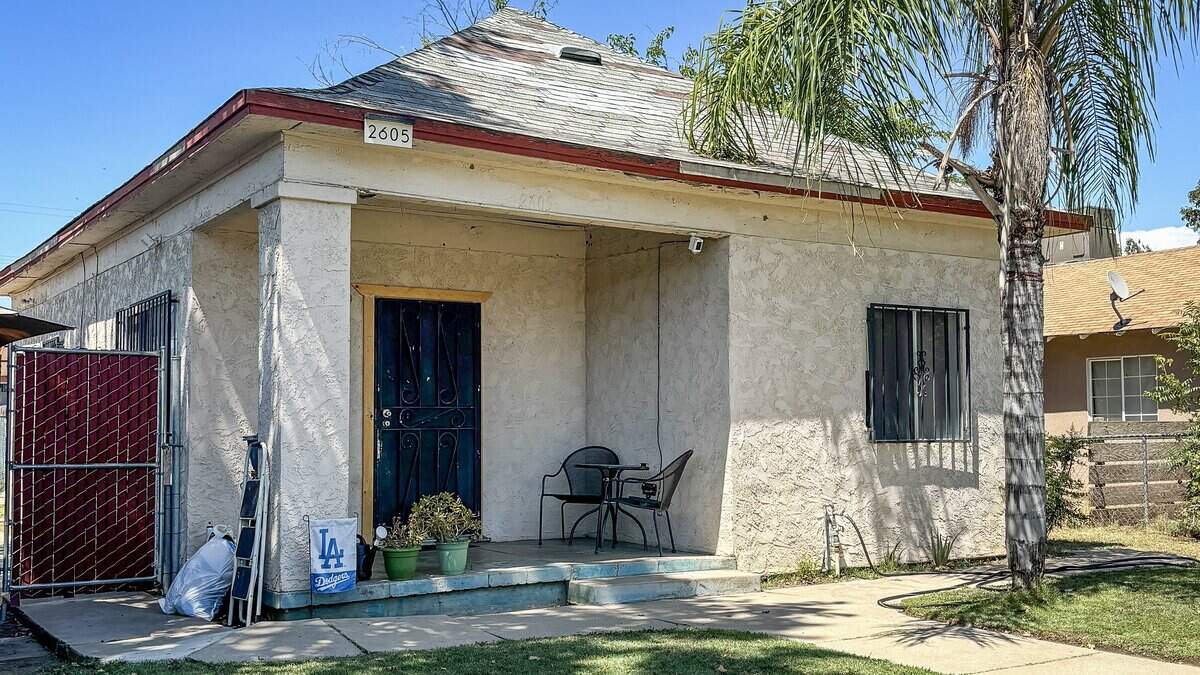 A home in Fresno owned by JD Home Rentals is shown on Monday, June 15, 2026. JD Home Rentals, one of Fresno's largest landlord companies, has filed at least seven lawsuits against the City of Fresno this year. The company is arguing in court documents that code enforcement officers sometimes accessed its properties without consent when they filed citations.